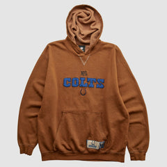 Indianapolis Colts NFL 2010s Hooded Pullover Sweatshirt - Brown Vintage for sale