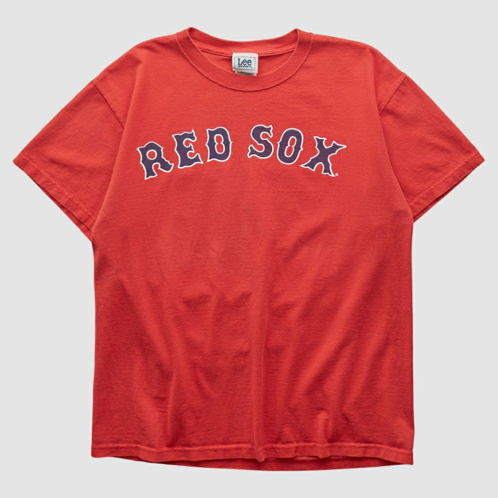 Boston Red Sox Lee Apparel 2000s T-shirt - Red Vintage