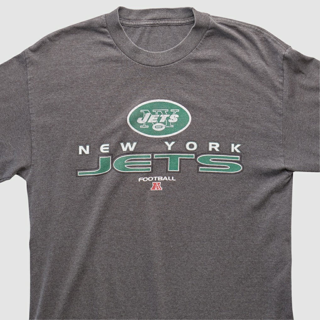 New York Jets 2010s Long Sleeve T-shirt - Dark Heather Gray Vintage cheap