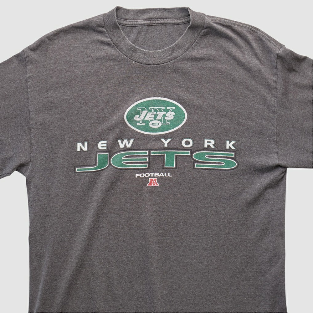 New York Jets 2010s Long Sleeve T-shirt - Dark Heather Gray Vintage cheap