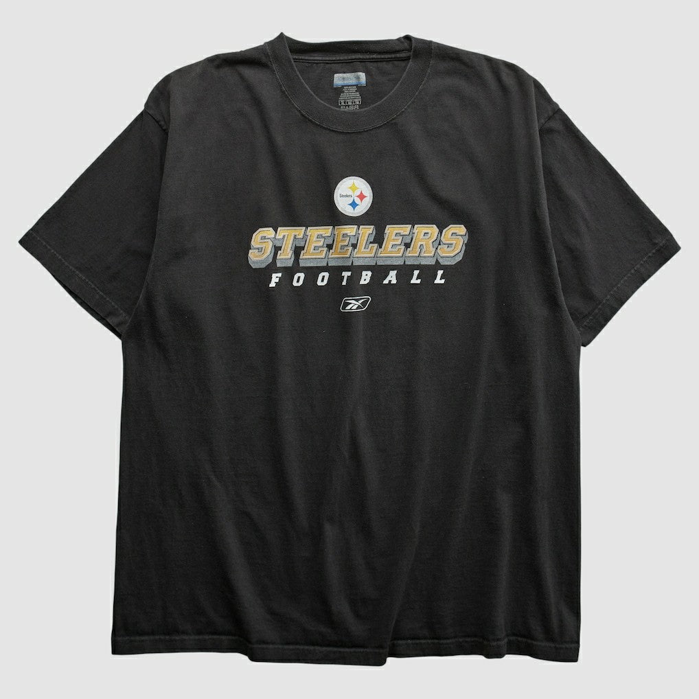 Pittsburgh Steelers Reebok 2000s T-shirt - Black Vintage cheap