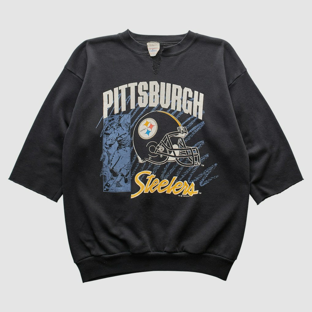 Pittsburgh Steelers Tultex 1992 Pullover Sweatshirt - Black Vintage online
