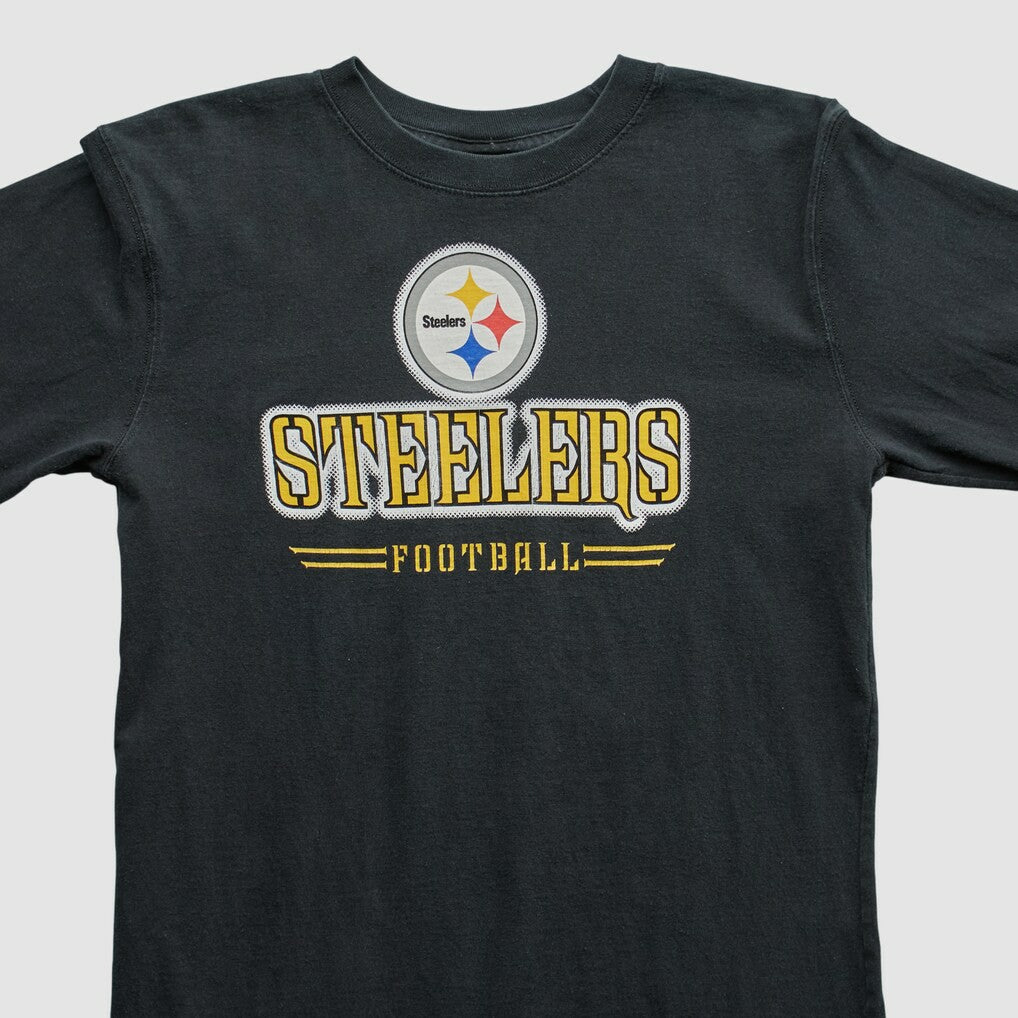 Pittsburgh Steelers Reebok 2000s Long Sleeve T-shirt - Black Vintage sale