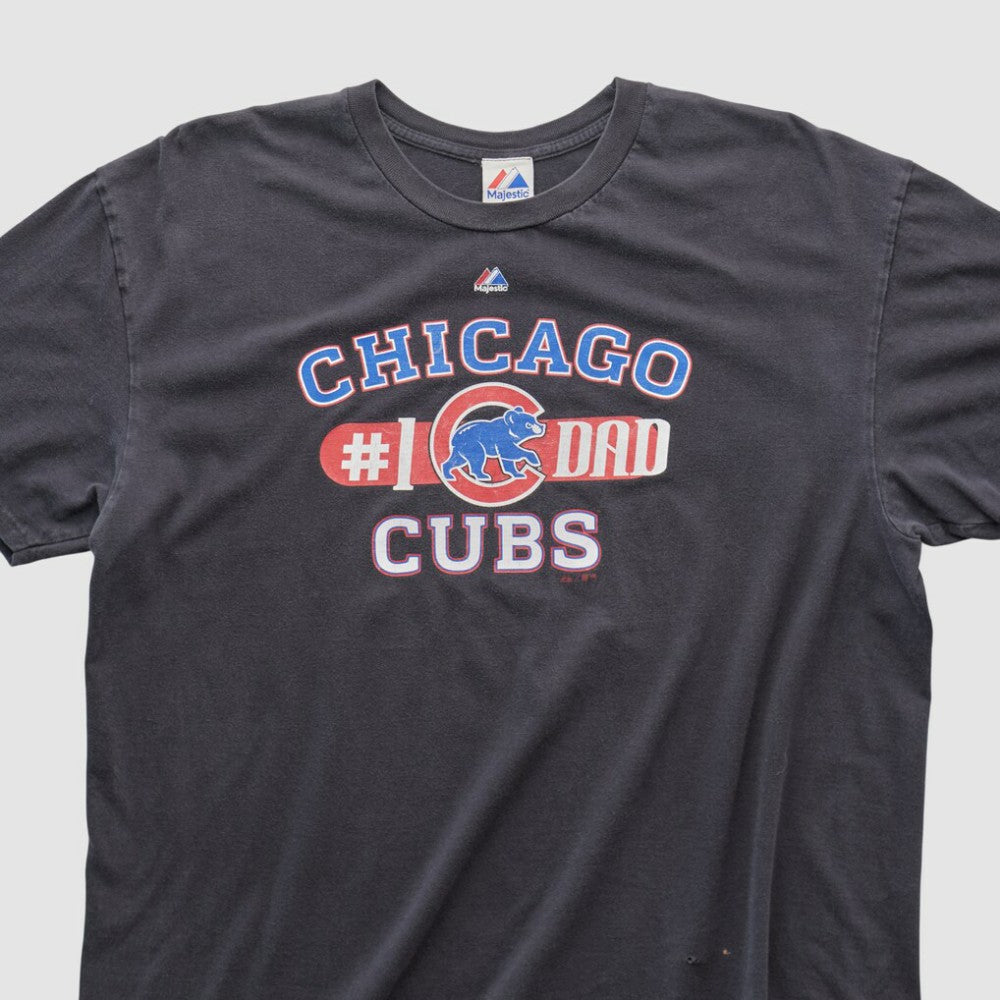 Chicago Cubs Majestic 2010s T-shirt - Black Vintage