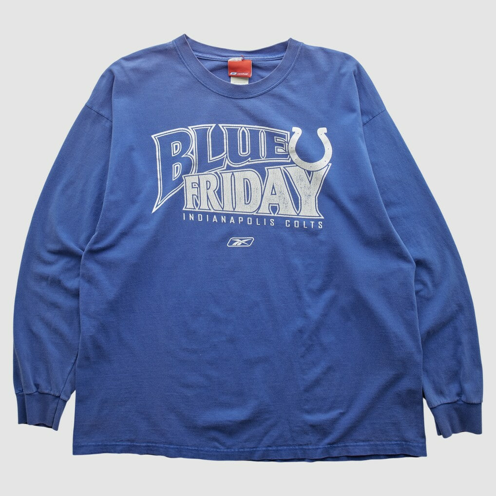 Indianapolis Colts Reebok 2000s Long Sleeve T-shirt - Blue Vintage on sale