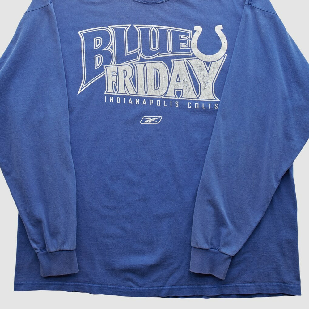 Indianapolis Colts Reebok 2000s Long Sleeve T-shirt - Blue Vintage on sale
