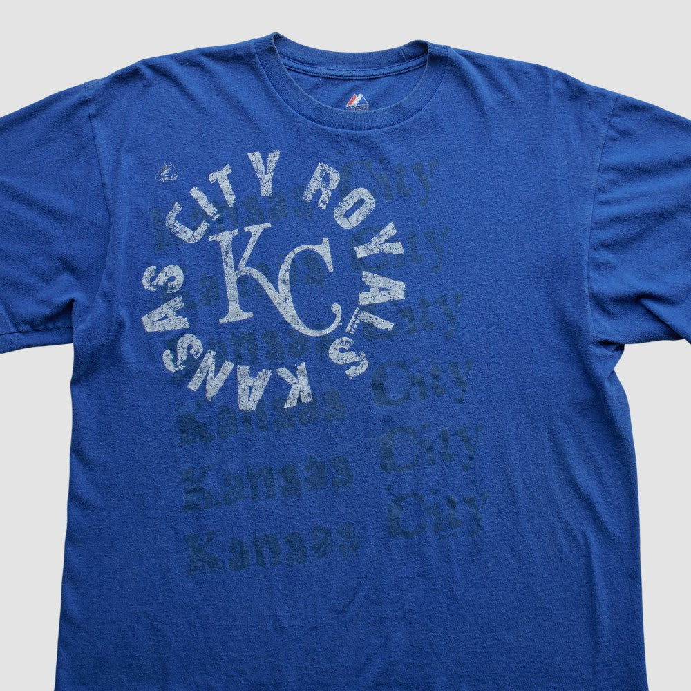 Kansas City Royals Majestic 2010s T-shirt - Blue Vintage