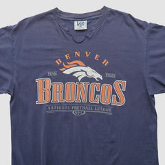 Denver Broncos Lee Apparel 90s T-shirt - Navy Vintage discount