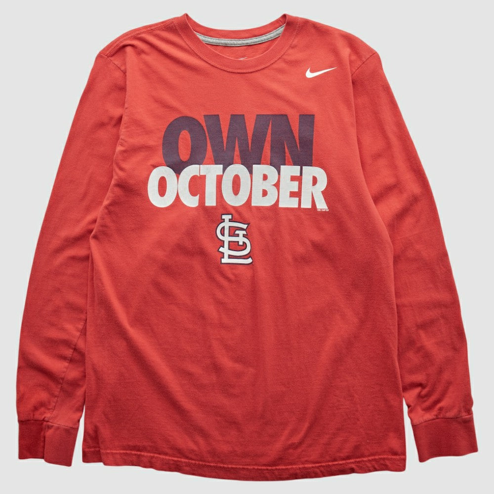 St. Louis Cardinals 2010s Long Sleeve T-shirt - Red Vintage | Nike