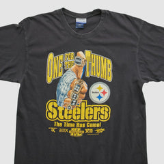 Pittsburgh Steelers Reebok 2000s T-shirt - Black Vintage on sale