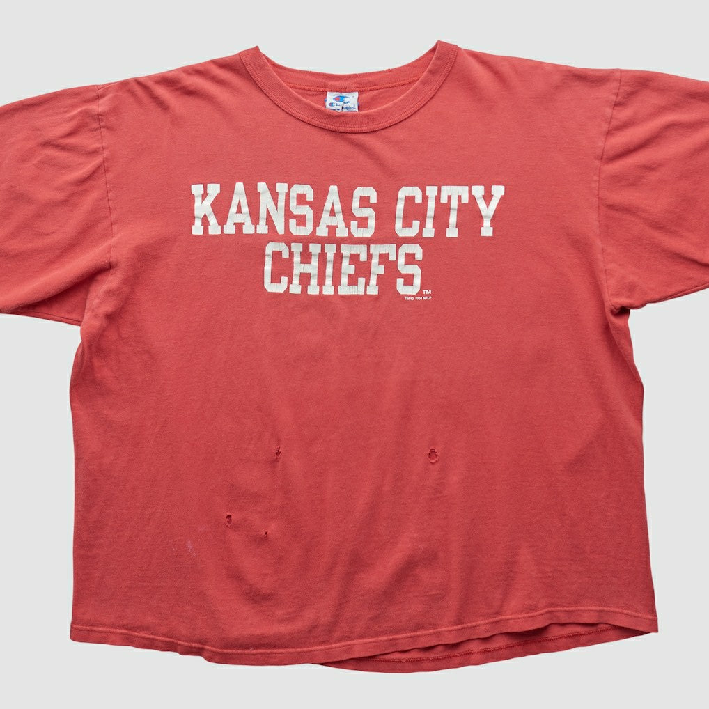 Kansas City Chiefs Champion 90s T-shirt - Red Vintage on sale