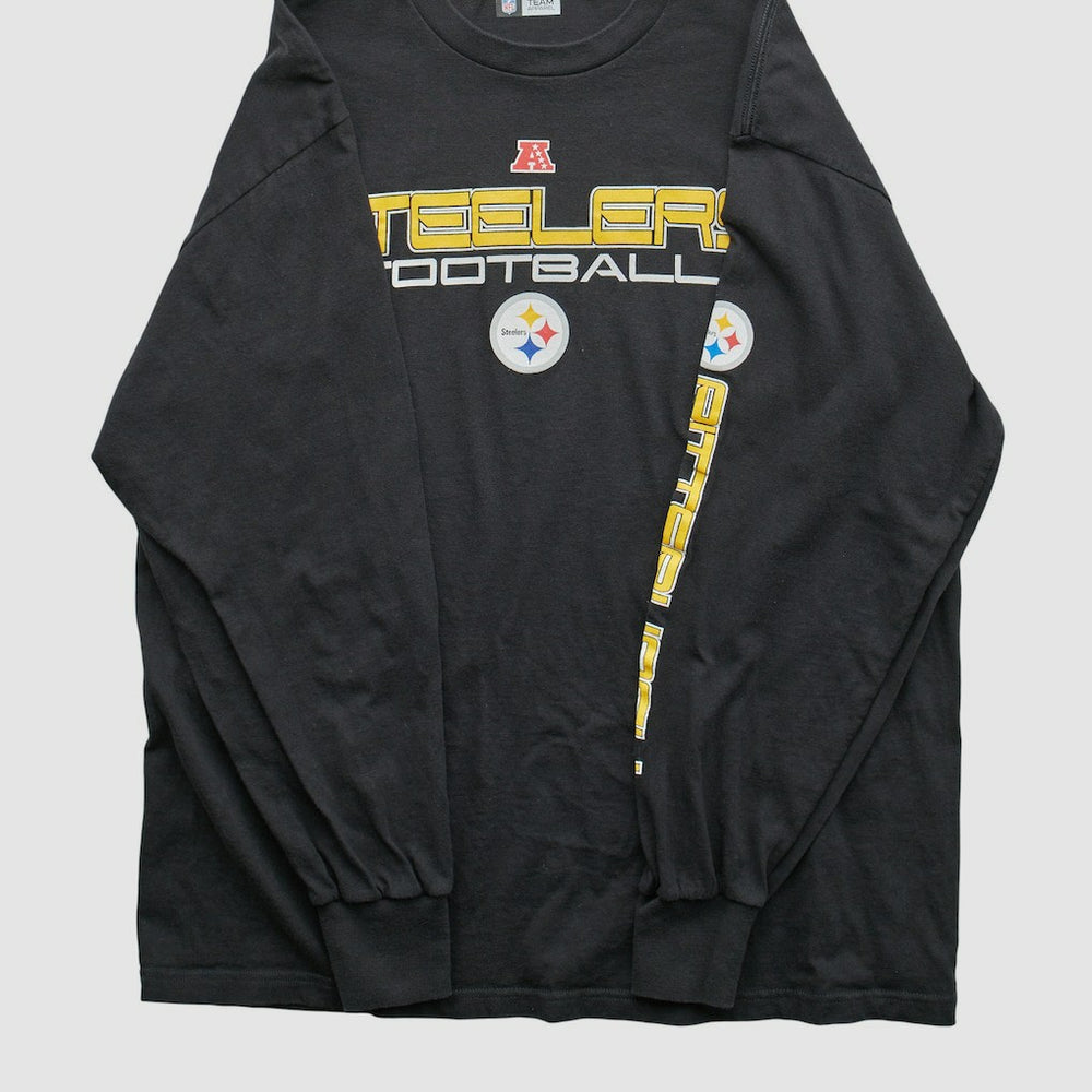 Pittsburgh Steelers NFL 2010s Long Sleeve T-shirt - Black Vintage discount