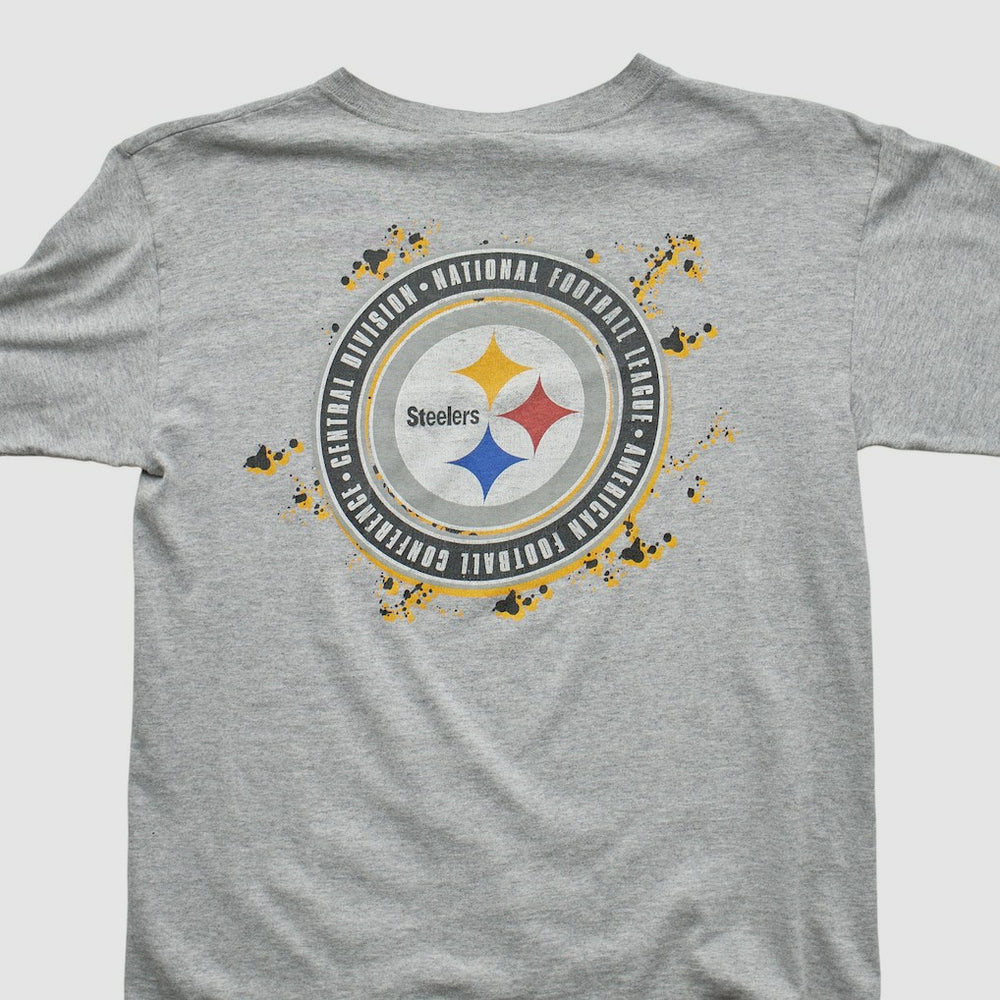 Pittsburgh Steelers Starter 90s Long Sleeve T-shirt - Heather Gray Vintage outlet