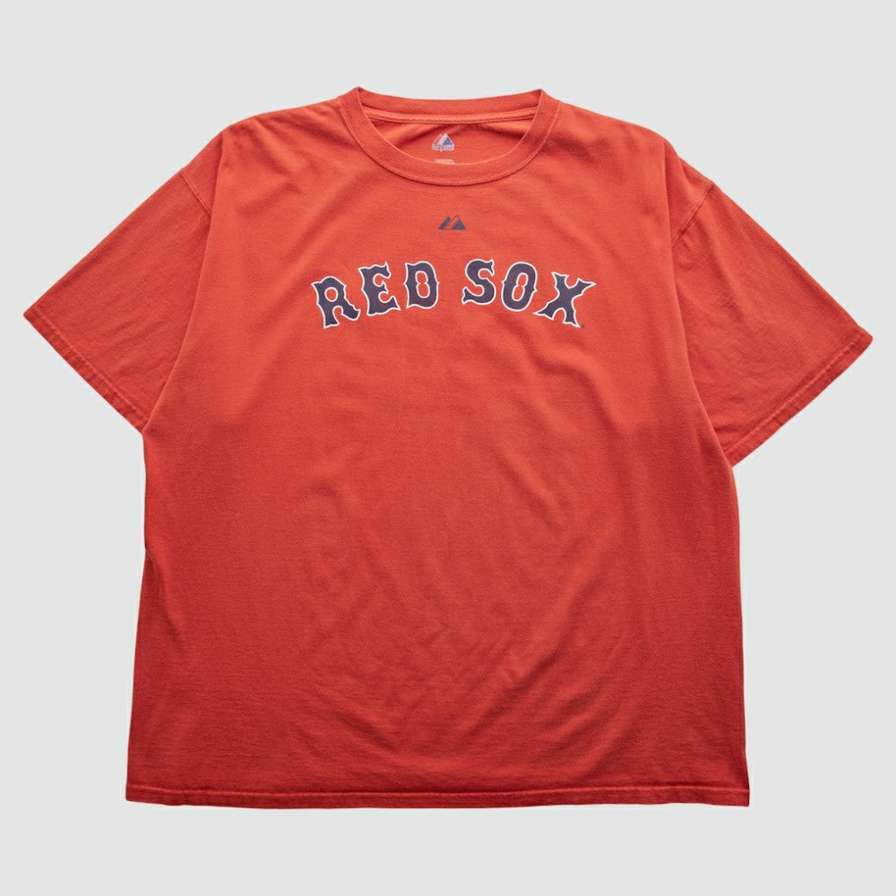 Boston Red Sox Majestic 2000s T-shirt - Red Vintage