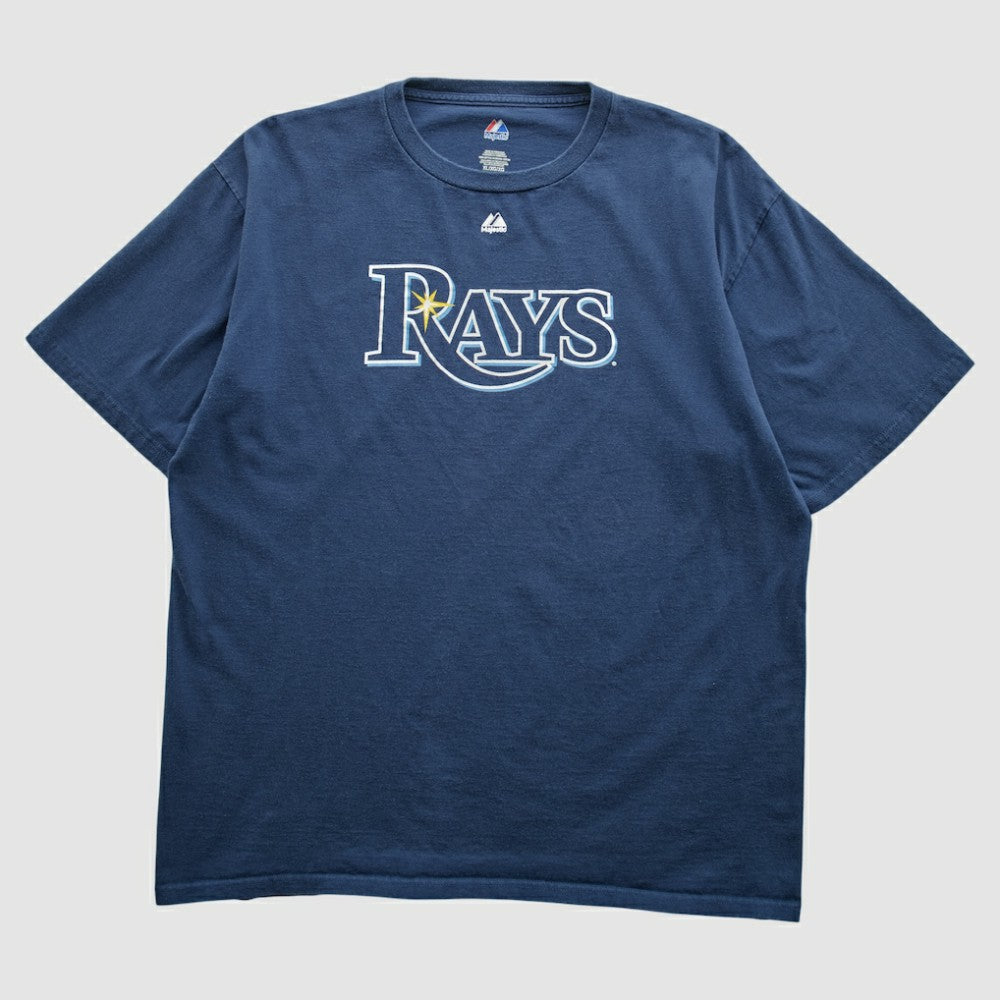 Tampa Bay Rays Majestic 2010s T-shirt - Navy Vintage