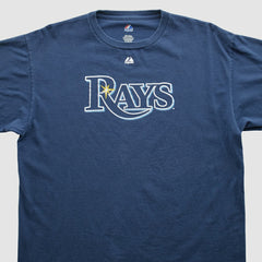 Tampa Bay Rays Majestic 2010s T-shirt - Navy Vintage