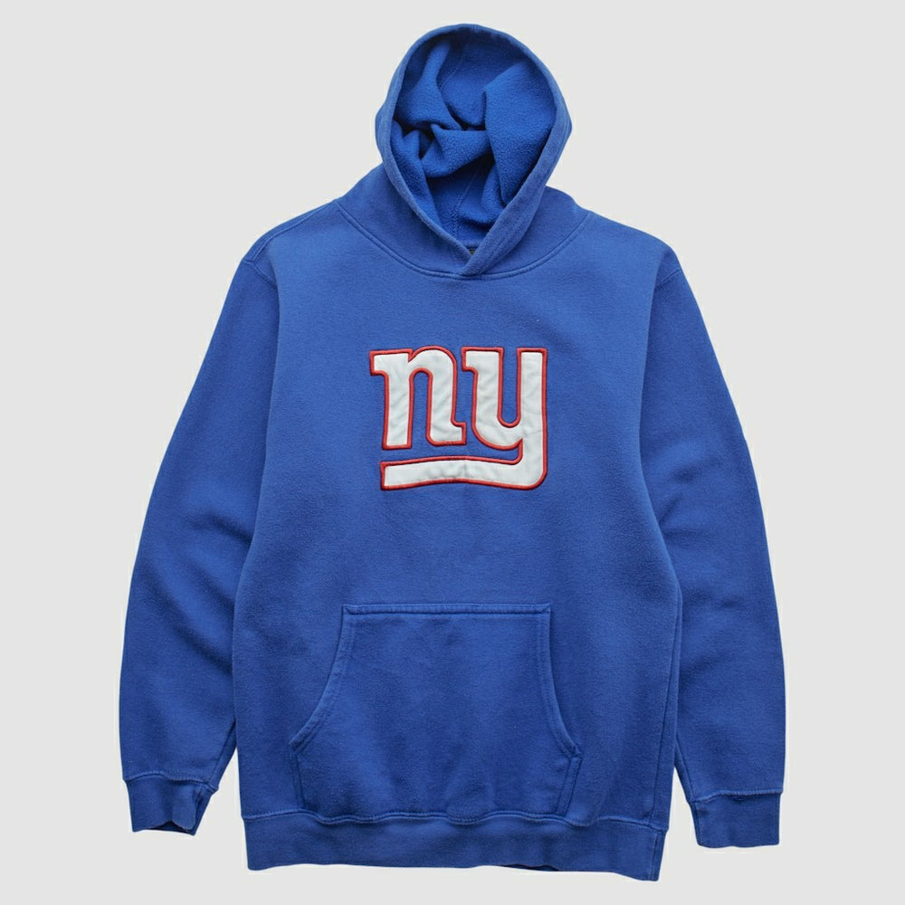 New York Giants Reebok 2000s Hooded Pullover Sweatshirt - Blue Vintage for sale