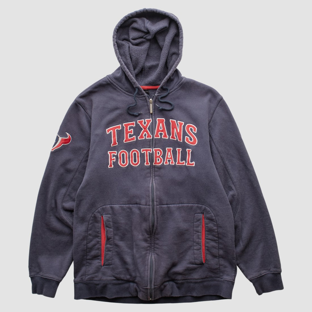Houston Texans Reebok 2010s Hooded Full Zip Sweatshirt - Navy Vintage online
