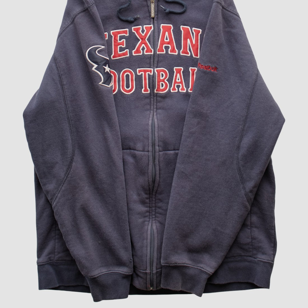 Houston Texans Reebok 2010s Hooded Full Zip Sweatshirt - Navy Vintage online
