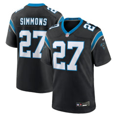 Isaiah Simmons Carolina Panthers Team Game Jersey - Black | Nike sale