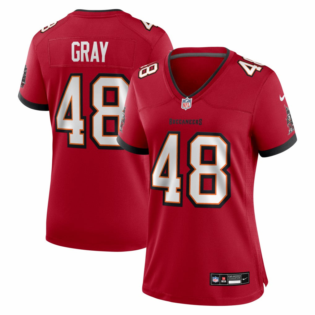 JT Gray Tampa Bay Buccaneers Women's Team Game Jersey - Red | Nike for sale