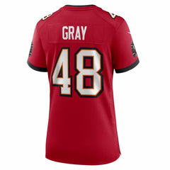 JT Gray Tampa Bay Buccaneers Women's Team Game Jersey - Red | Nike for sale