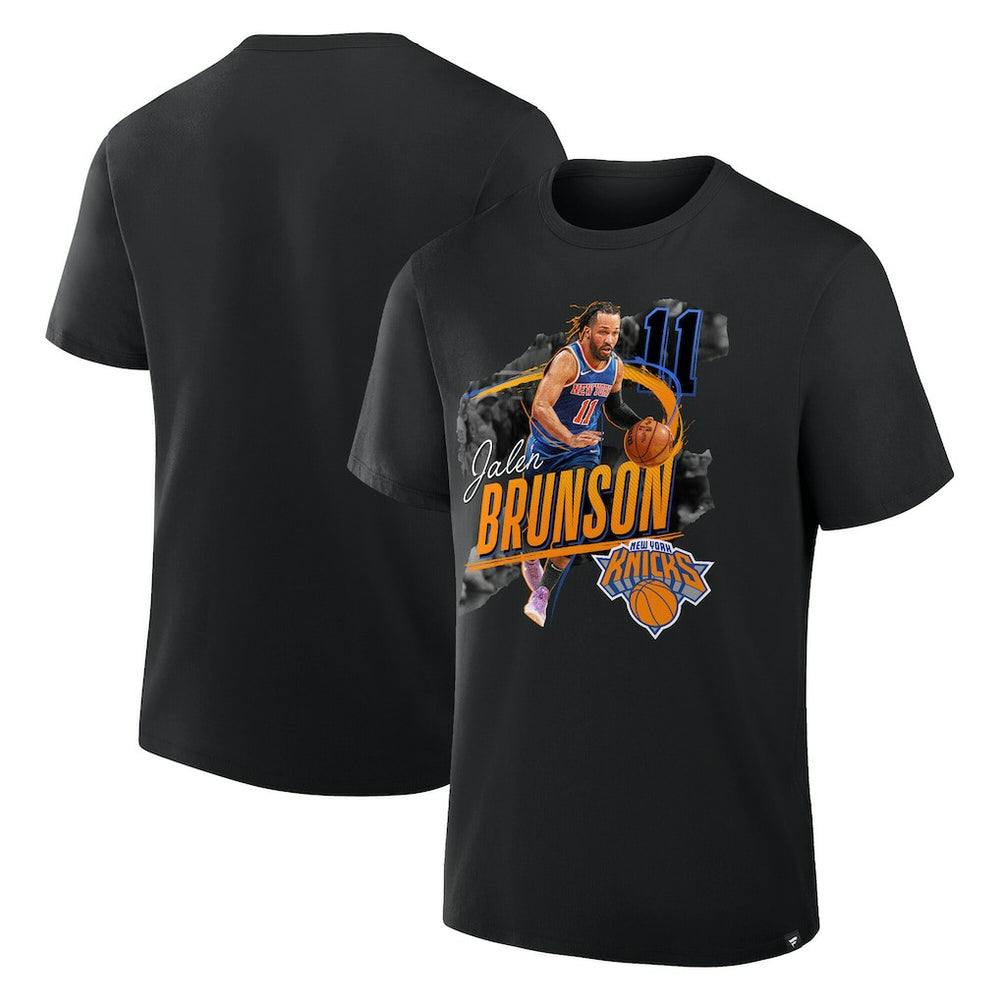 Jalen Brunson New York Knicks Start of Season T-Shirt - Black cheap