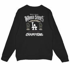 Los Angeles Dodgers Tiny Turnip Women's 2025 World Series Champions Sweatshirt - Black