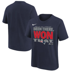 New England Patriots Youth 2025 AFC East Division Champions Locker Room Trophy Collection T-Shirt - Navy | Nike online