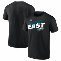 Philadelphia Eagles 2025 NFC East Division Champions Big & Tall Conquer T-Shirt - Black for sale