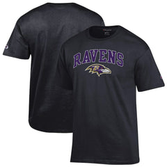 Baltimore Ravens Champion Arch Over Logo T-Shirt - Black discount