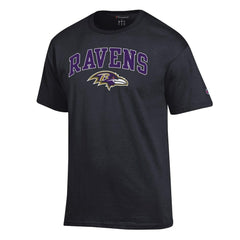 Baltimore Ravens Champion Arch Over Logo T-Shirt - Black discount