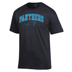 Carolina Panthers Champion Arch Over Logo T-Shirt - Black online