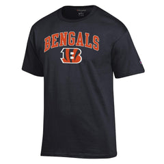 Cincinnati Bengals Champion Arch Over Logo T-Shirt - Black cheap
