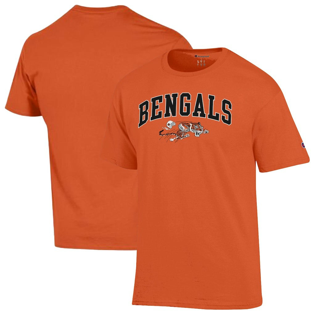 Cincinnati Bengals Champion Arch Over Logo T-Shirt - Orange outlet