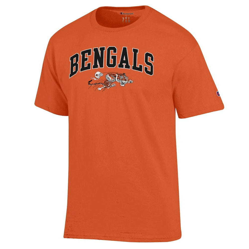 Cincinnati Bengals Champion Arch Over Logo T-Shirt - Orange outlet