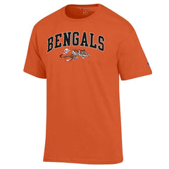 Cincinnati Bengals Champion Arch Over Logo T-Shirt - Orange outlet