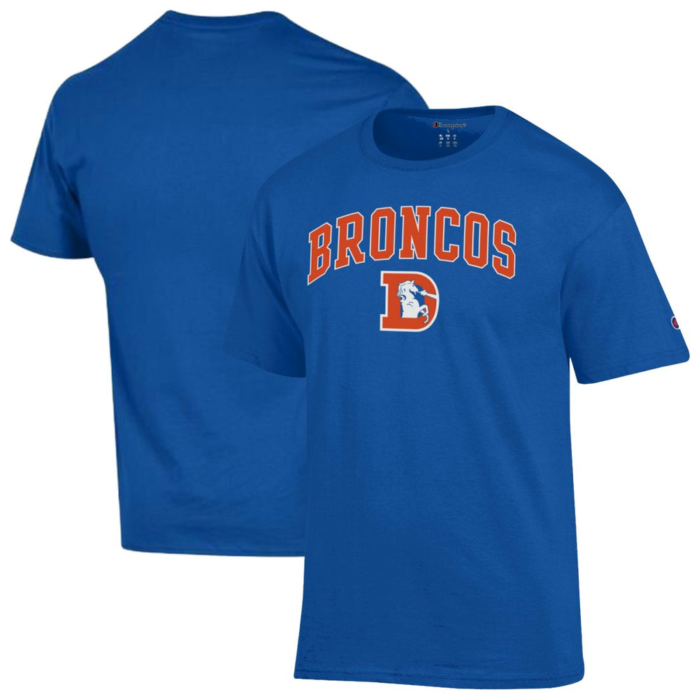 Denver Broncos Champion Arch Over Logo T-Shirt - Royal online