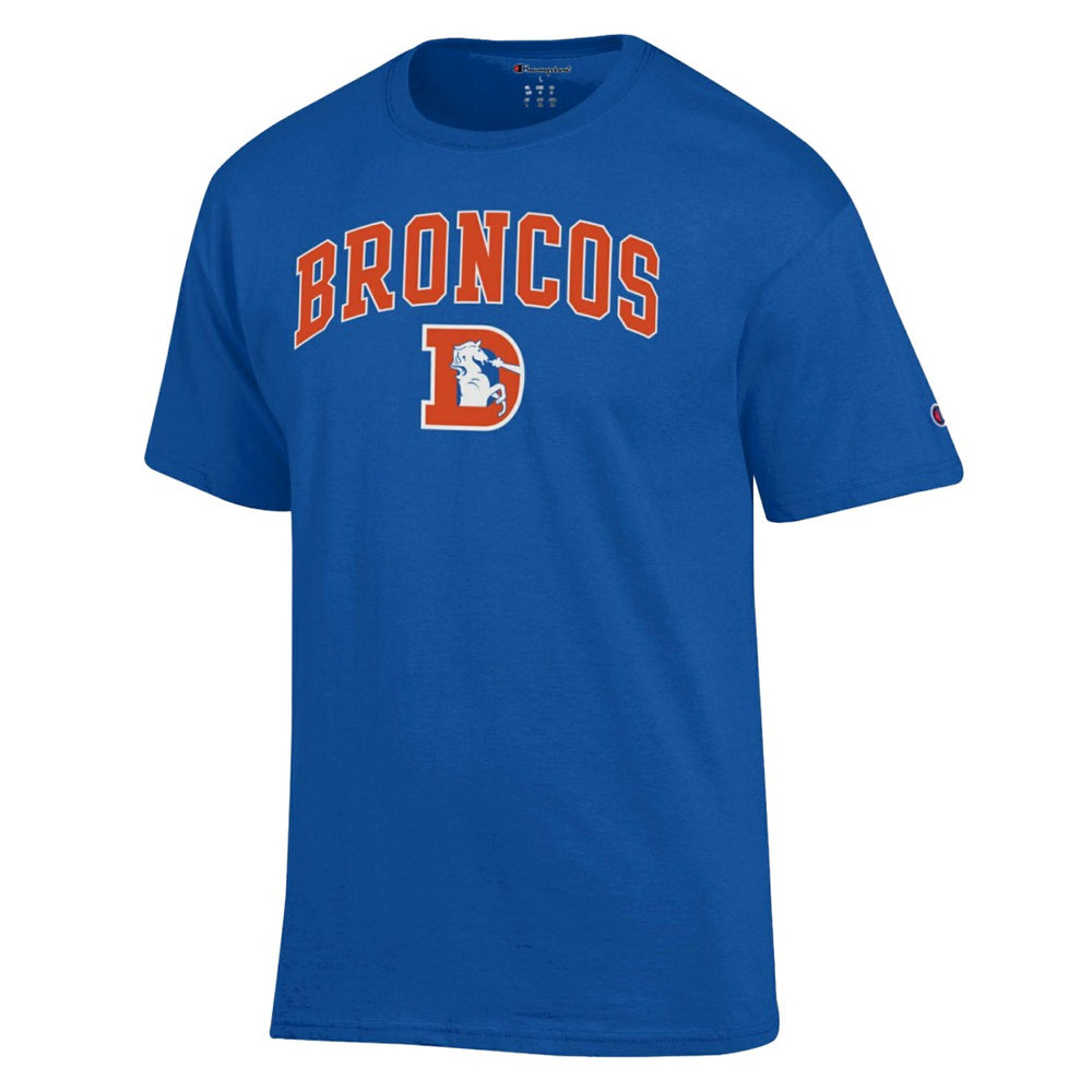 Denver Broncos Champion Arch Over Logo T-Shirt - Royal online