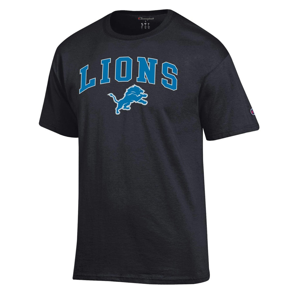 Detroit Lions Champion Arch Over Logo T-Shirt - Black discount