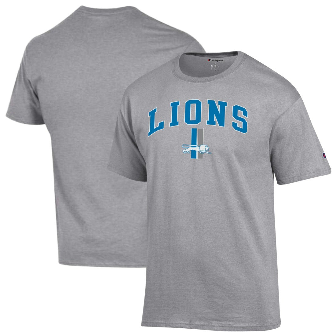 Detroit Lions Champion Arch Over Logo T-Shirt - Gray cheap