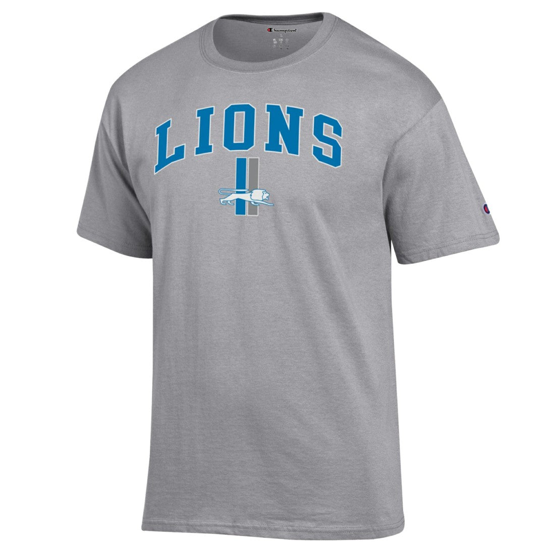 Detroit Lions Champion Arch Over Logo T-Shirt - Gray cheap