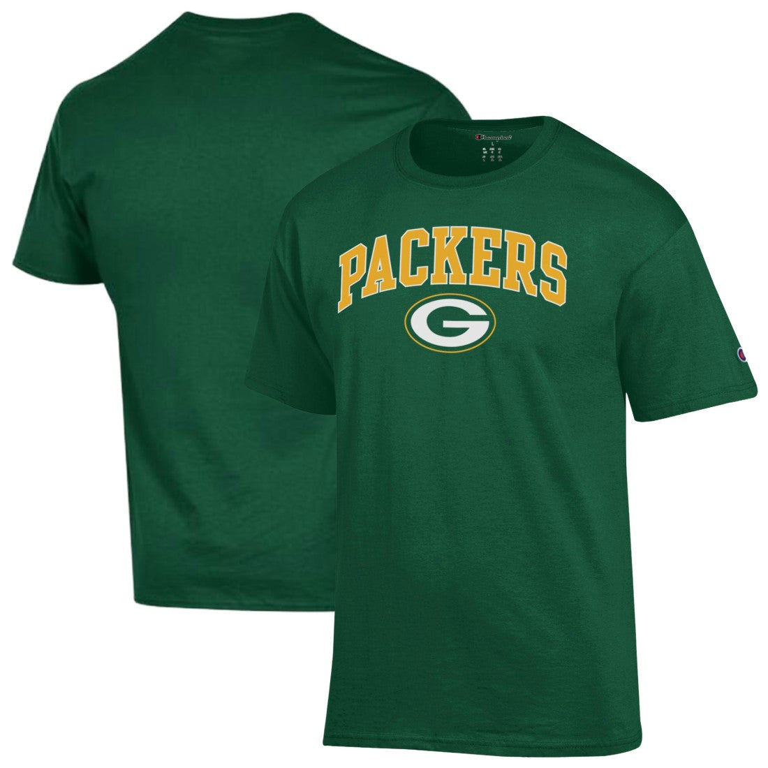 Green Bay Packers Champion Arch Over Logo T-Shirt - Green online