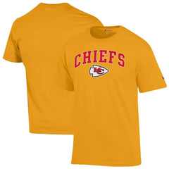 Kansas City Chiefs Champion Arch Over Logo T-Shirt - Gold for sale