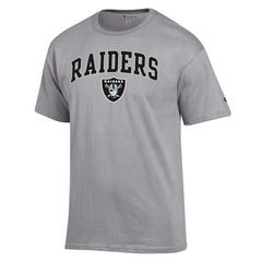 Las Vegas Raiders Champion Arch Over Logo T-Shirt - Gray for sale