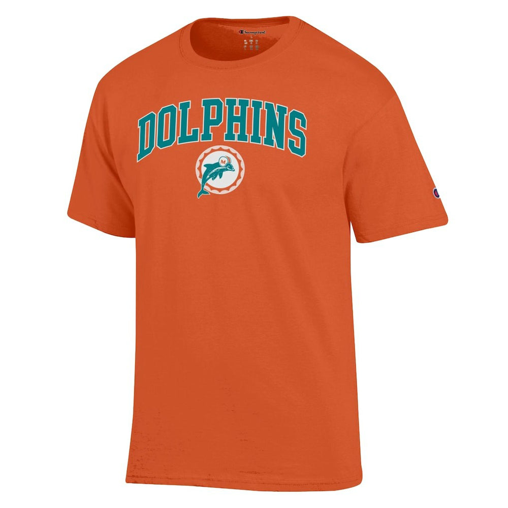 Miami Dolphins Champion Arch Over Logo T-Shirt - Orange outlet