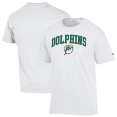 Miami Dolphins Champion Arch Over Logo T-Shirt - White cheap