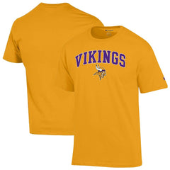 Minnesota Vikings Champion Arch Over Logo T-Shirt - Gold on sale