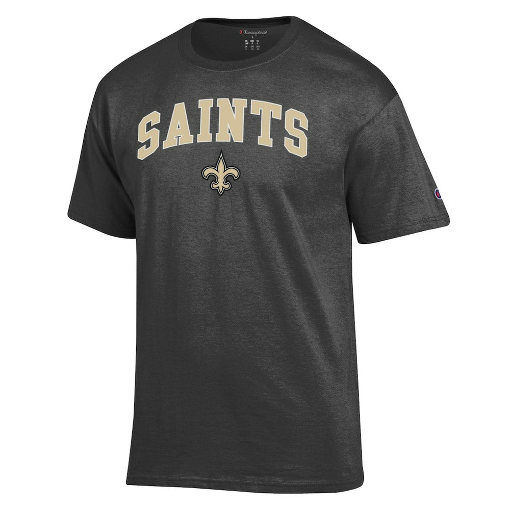 New Orleans Saints Champion Arch Over Logo T-Shirt - Heather Charcoal cheap