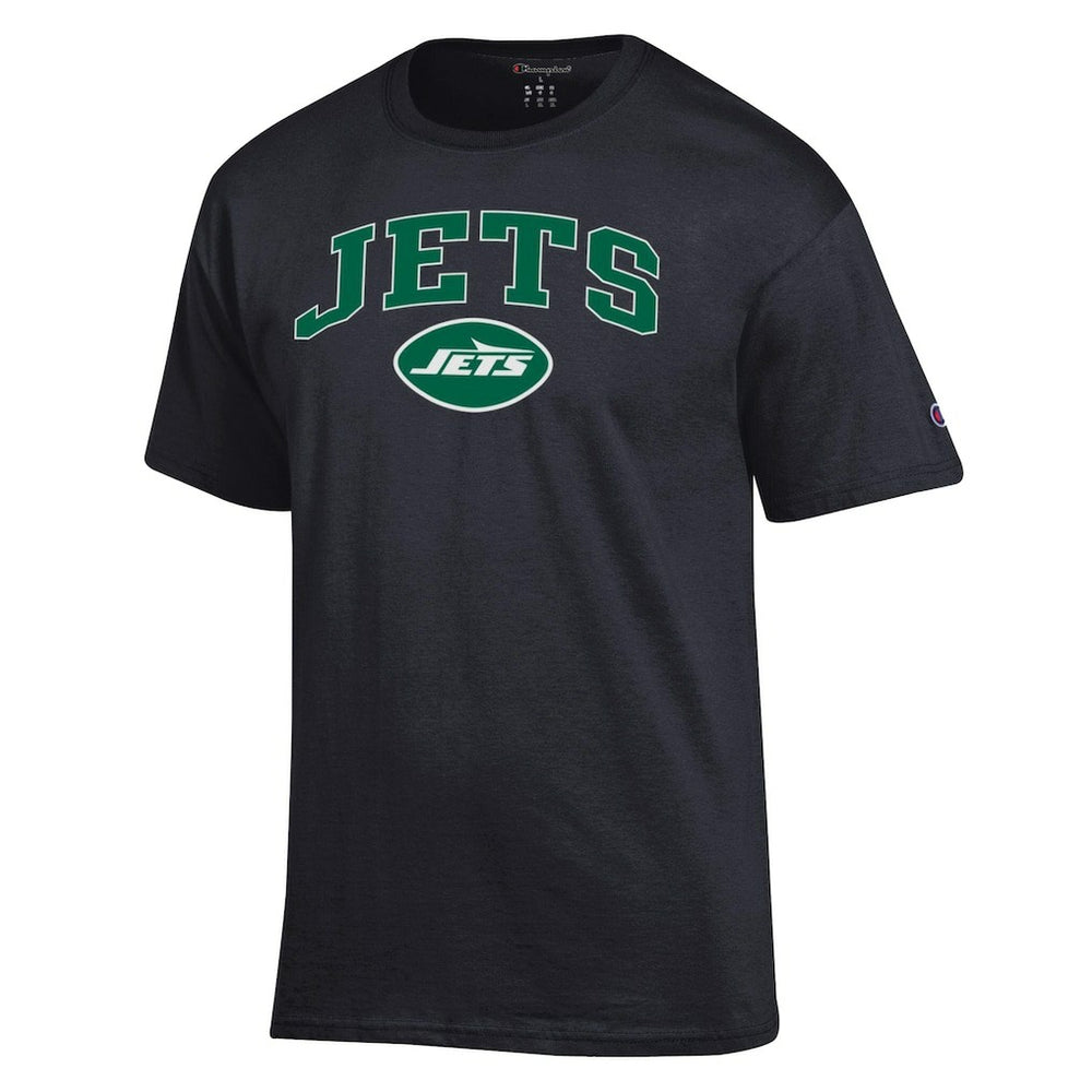 New York Jets Champion Arch Over Logo T-Shirt - Black on sale